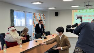 サンタクロースがやってきた！ テレビで紹介されました。